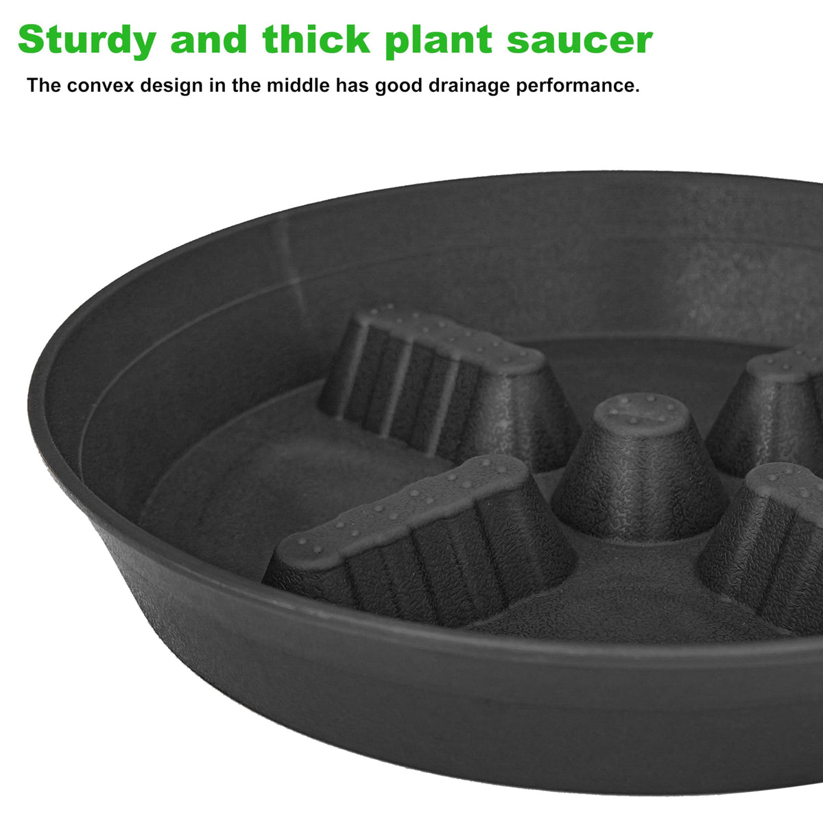 Feyvdzv 12-inch tray fits larger pots while preventing spills.