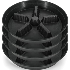Feyvdzv plant saucer 12-inch round protects surfaces while supporting large pots.