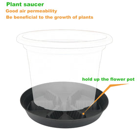 Feyvdzv 12-inch water catcher tray protects floors on patios.