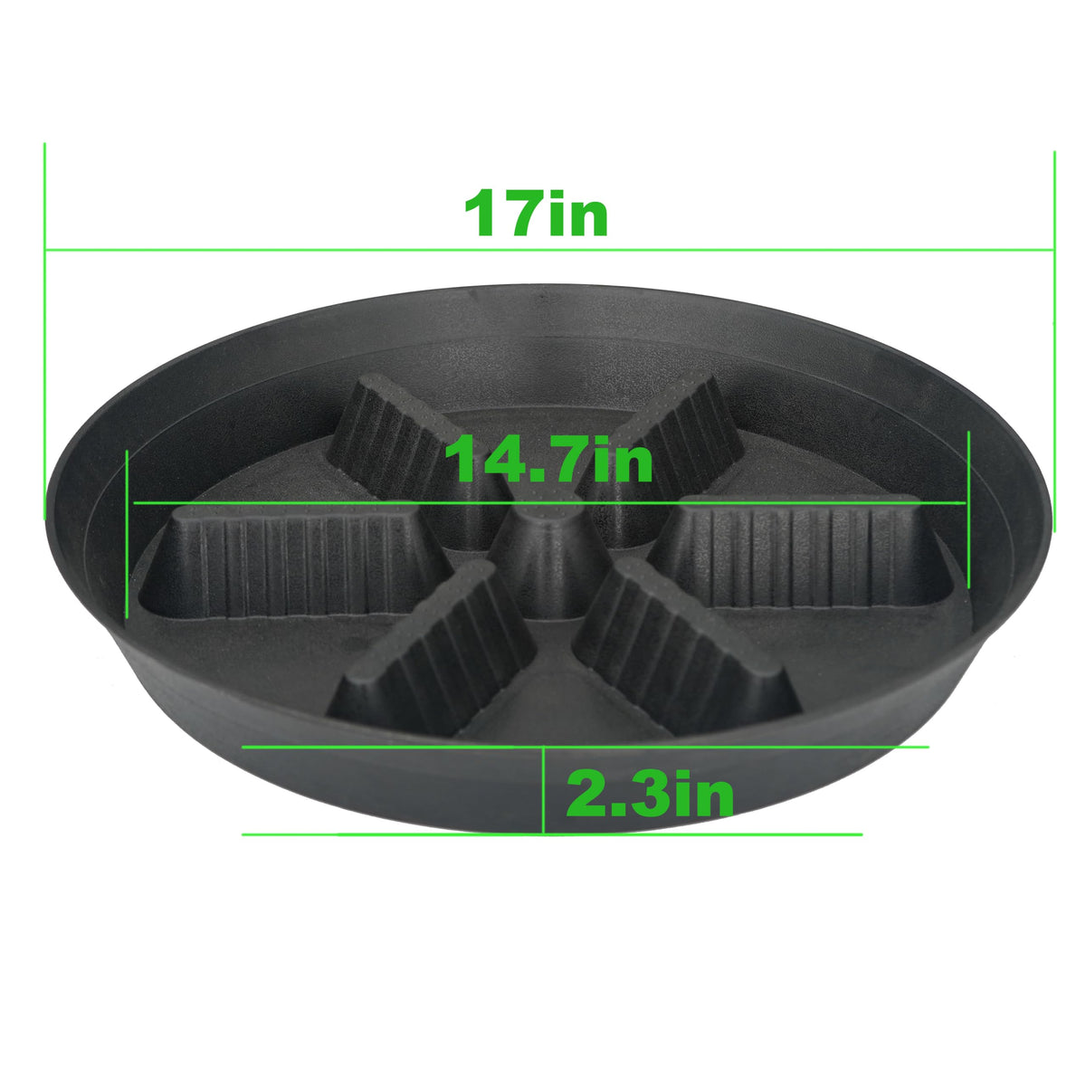 Feyvdzv 13-inch no-hole design ideal for indoor plants.