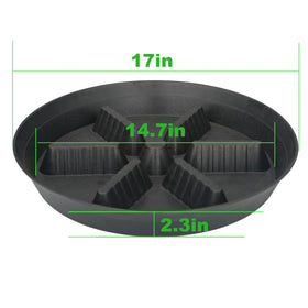 Feyvdzv 13-inch no-hole design ideal for indoor plants.