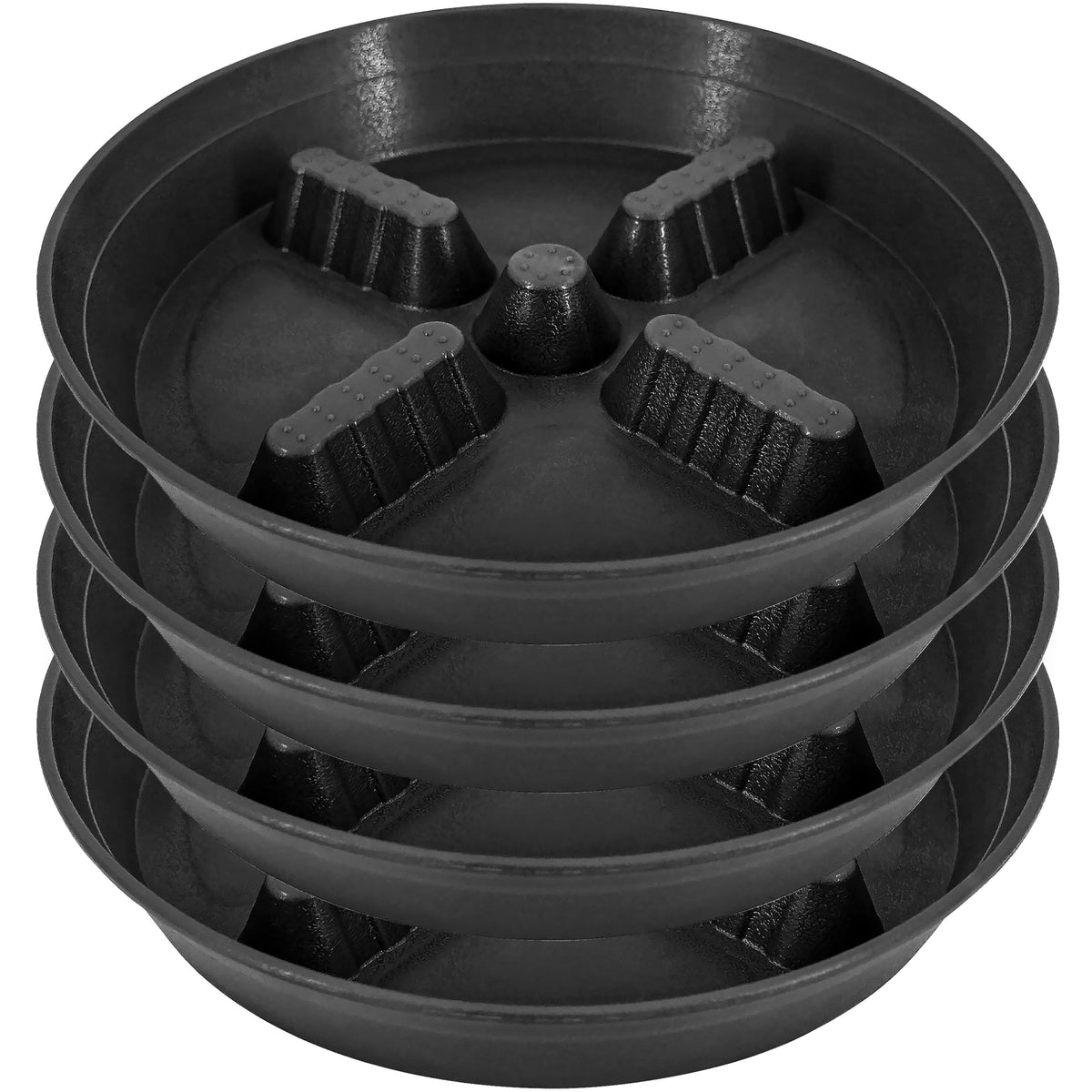 Feyvdzv heavy-duty plant saucer 8-inch protects surfaces and catches excess water.