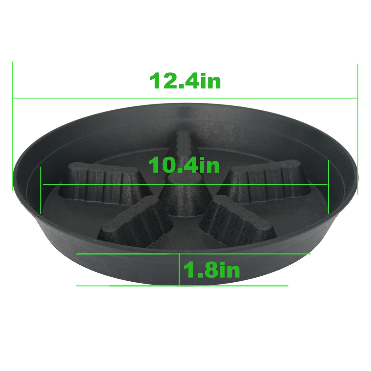 Feyvdzv 8-inch round saucer catches drips and keeps tabletops clean.