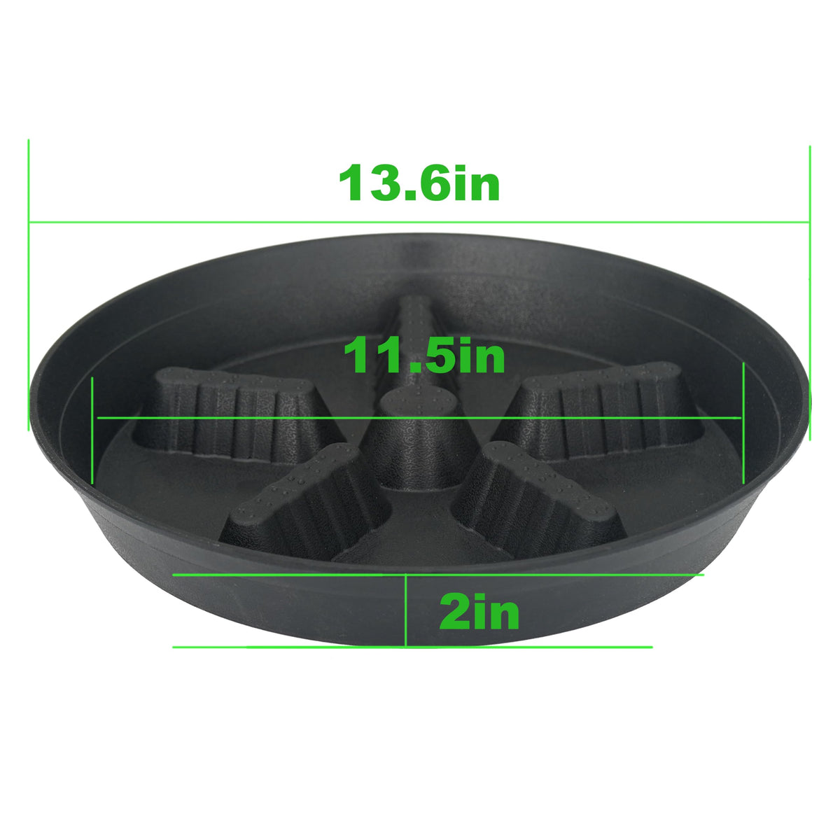 Feyvdzv no-hole indoors saucer protects floors from spills.