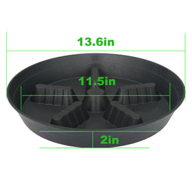 Feyvdzv no-hole indoors saucer protects floors from spills.