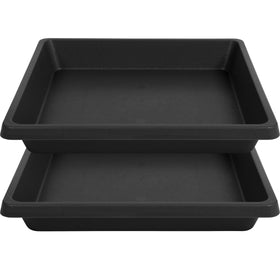 Feyvdzv square plant saucer 6-inch: durable water catcher for indoor pots.
