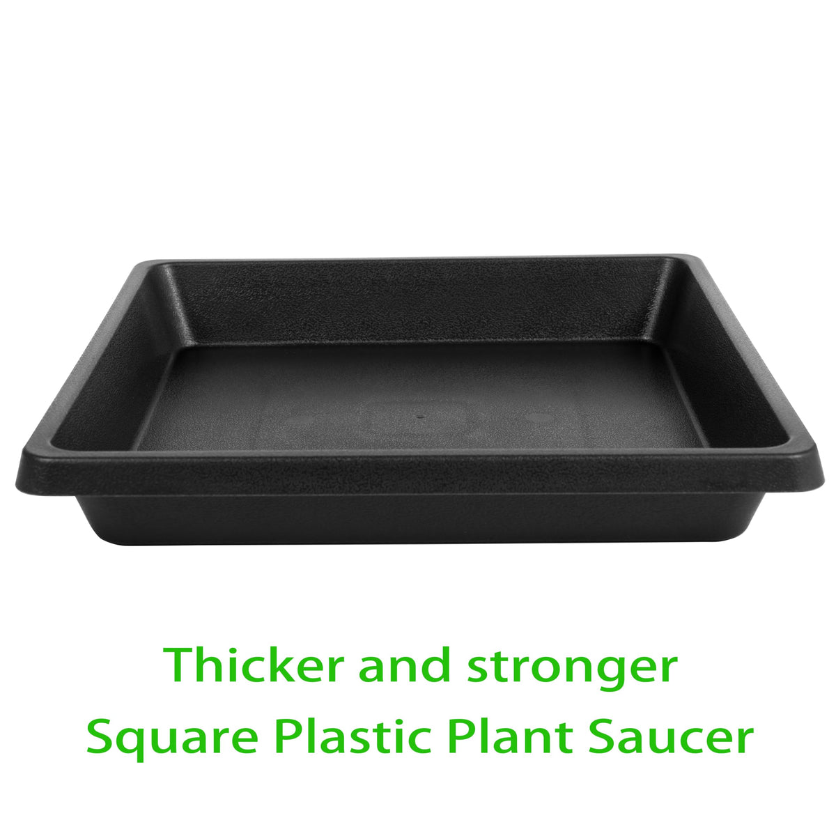 Feyvdzv square saucer 14-inch deep tray handles water and soil.