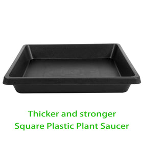 Feyvdzv square saucer 14-inch deep tray handles water and soil.