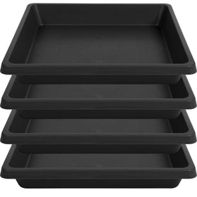 Feyvdzv square saucer for 6-inch pots catching water to protect surfaces.