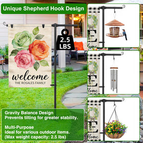 FFILY anodized rust-resistant finish extends outdoor life.