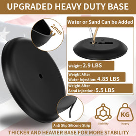 FFILY heavy base flag kit supports steady display in busy hallways