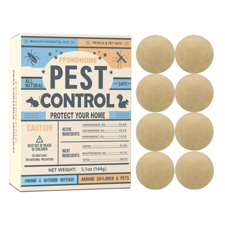 FfordHome pest control balls peppermint closeup showing natural scent deterrent