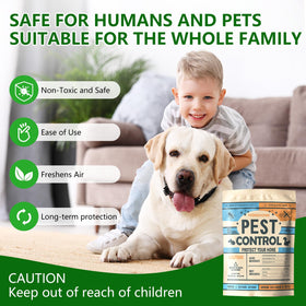 FfordHome pest-control pouches in a garage demonstrating long-lasting protection.