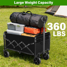FFQ folding wagon versatile for camping, beach trips, groceries