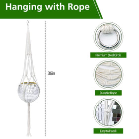 FGBNM disco ball circle provides stability and varied hanging styles.