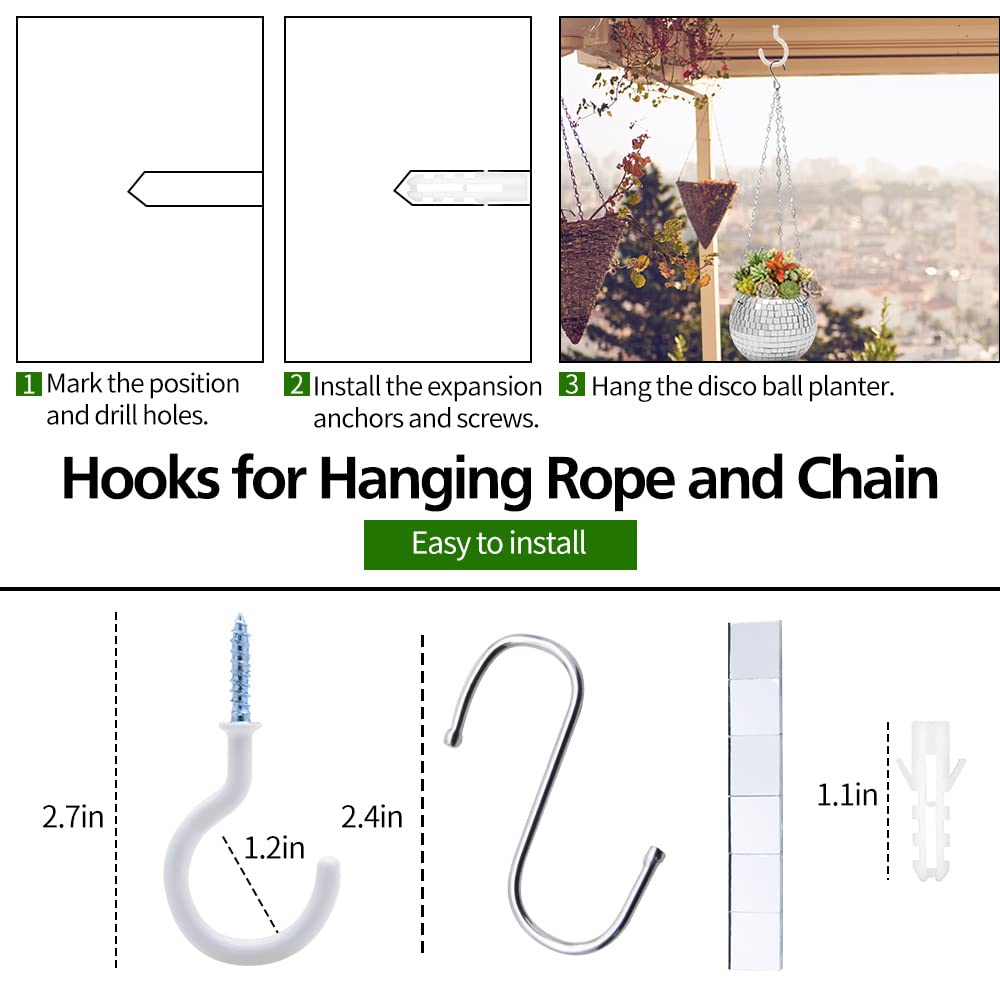FGBNM Screw hook and S-hook simplify quick installation