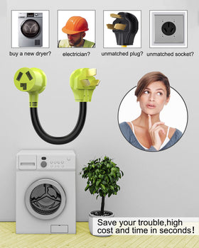 FGIEU rugged dryer adapter with secure grooved grip for steady connections.