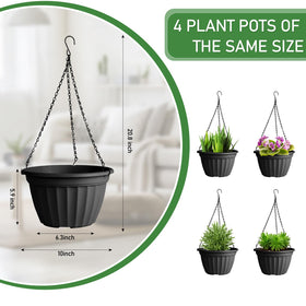 FGstyle Hanging Planters indoors and outdoors for versatile balcony or patio greenery.