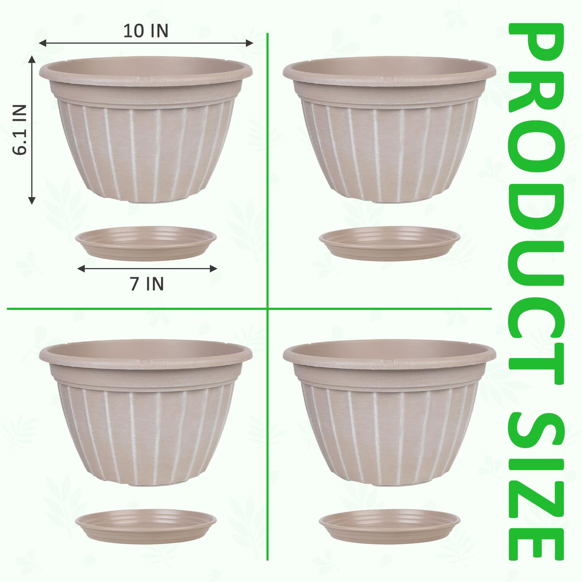 FGstyle modern resin planter for indoor-outdoor spaces adds contemporary style.