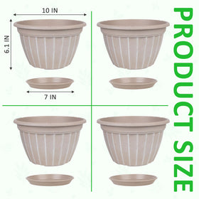 FGstyle modern resin planter for indoor-outdoor spaces adds contemporary style.