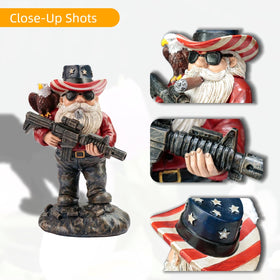 FHNQRQN conversation-starter gnome for patriots and collectors.