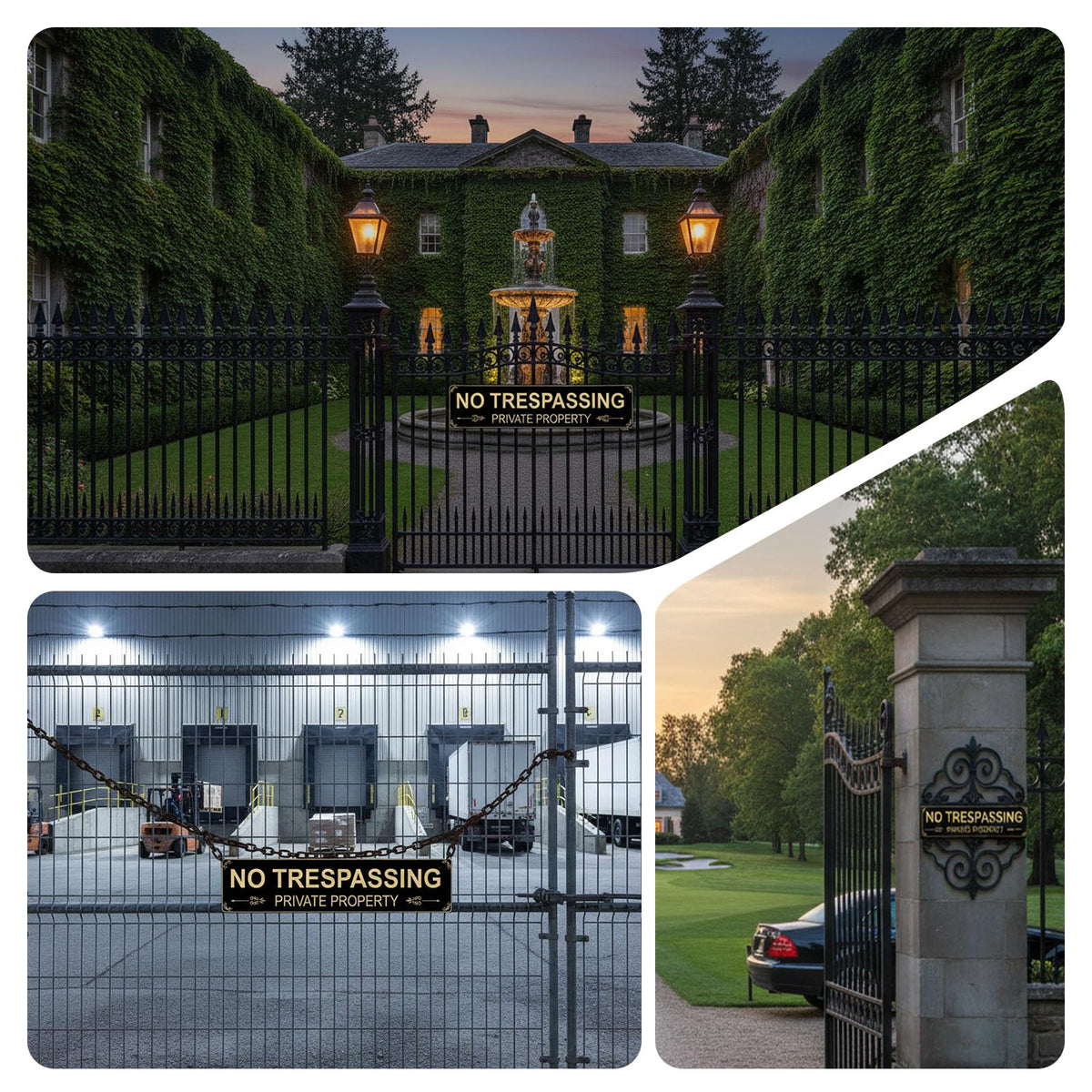 FHEGI rust-free aluminum signs 2-pack withstand weather and resist rust over years.