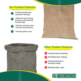 FIBEUSION eco-friendly burlap sacks support sustainable storage and reuse.