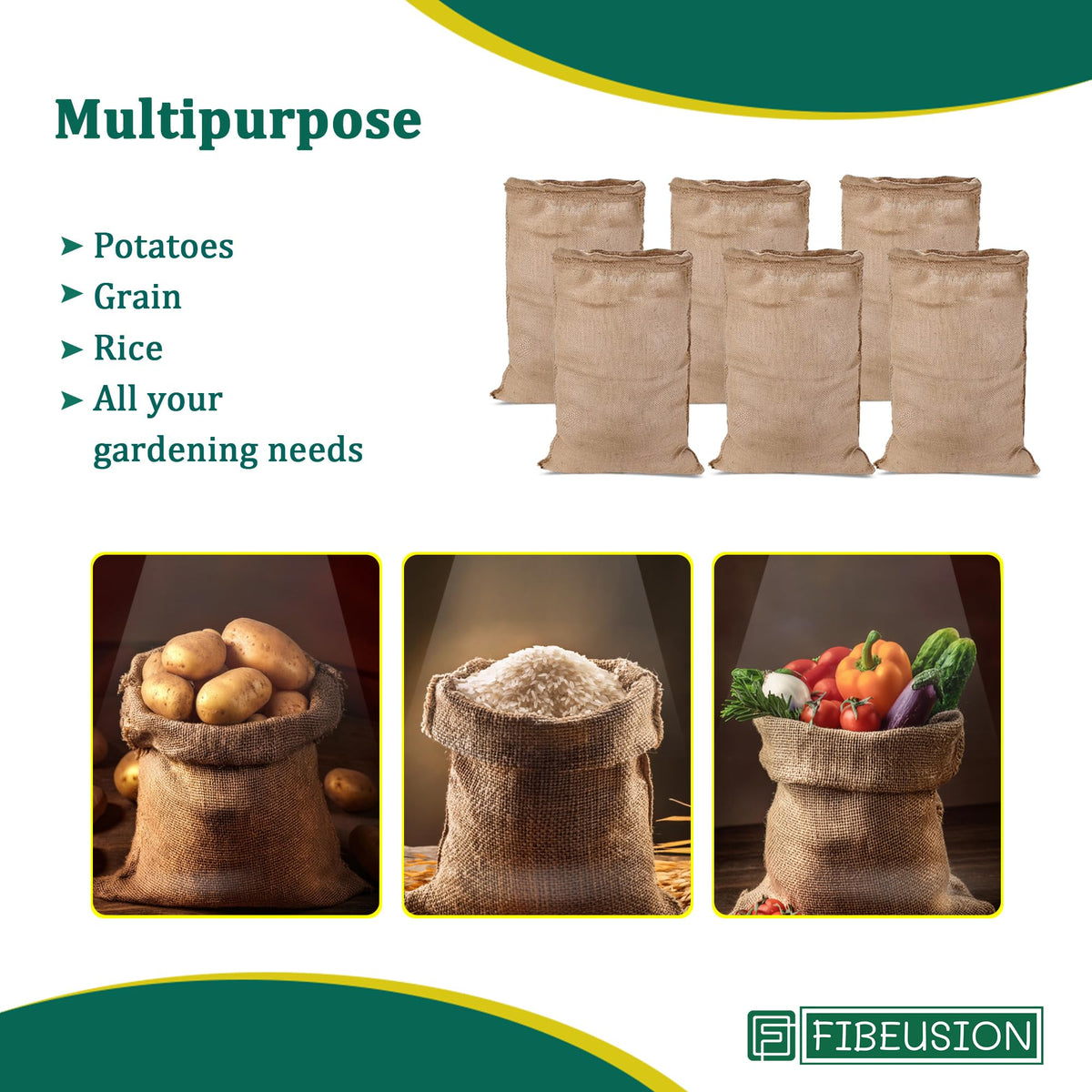 FIBEUSION natural jute is food-safe and eco-friendly for organic gardening.