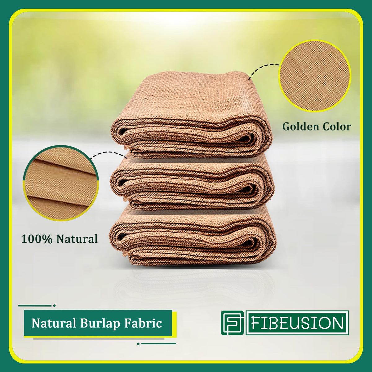 FIBEUSION versatile burlap for home décor and crafts.
