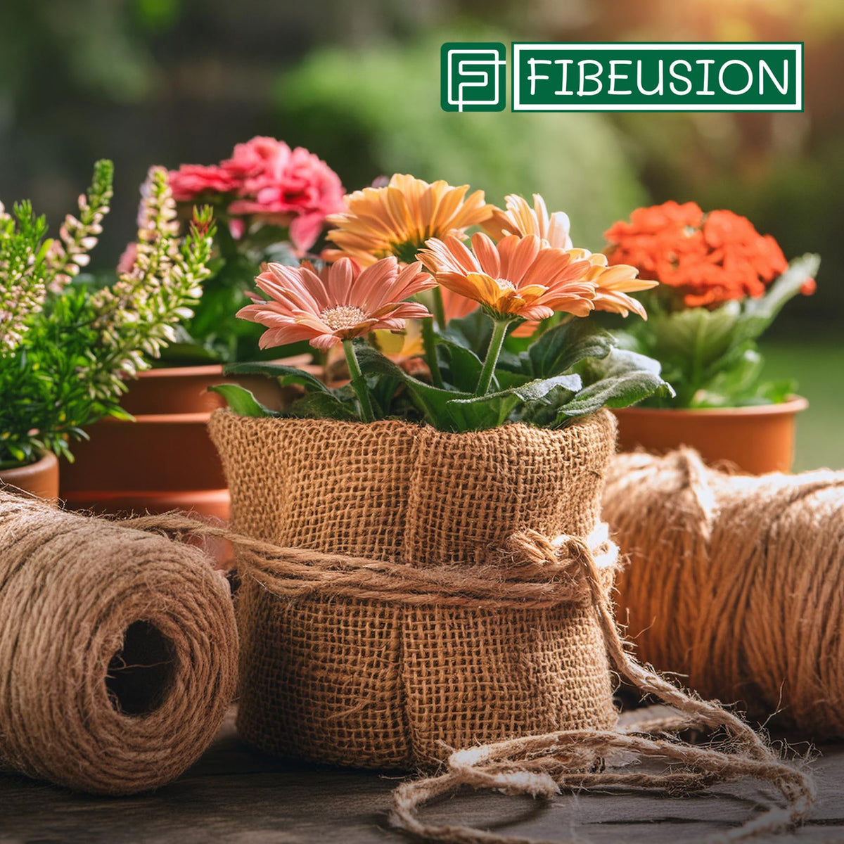 FIBEUSION wedding and event burlap for decor accents.