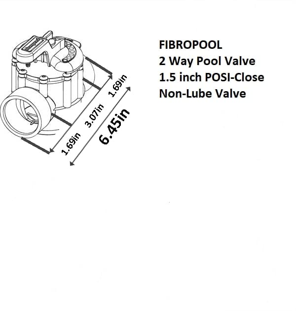 FibroPool 1.5 inch valve packaging ready for replacement in pool and spa systems