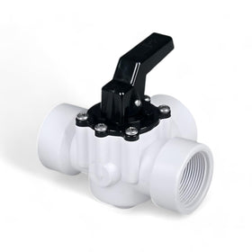 FibroPool 1.5-in 3-way diverter valve with 360° handle for balanced pool flow.