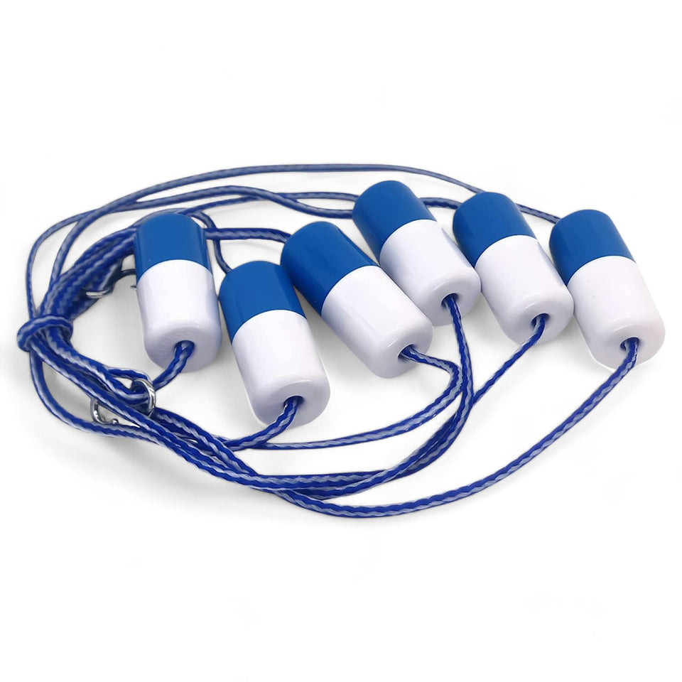 FibroPool 18ft safety rope with floats marking zones for safer swimming and training