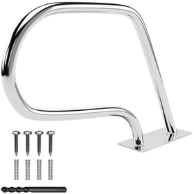 FibroPool 30in handrail front view shows compact safety for small decks.