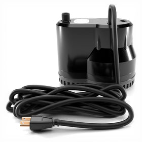 FibroPool 75W submersible pool cover pump with flat-base design for stable drainage