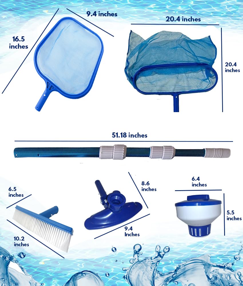 FibroPool floating chlorinator provides ongoing sanitizing action for clear water.