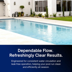 FibroPool compatible 1.5 in hose for standard filtration systems.