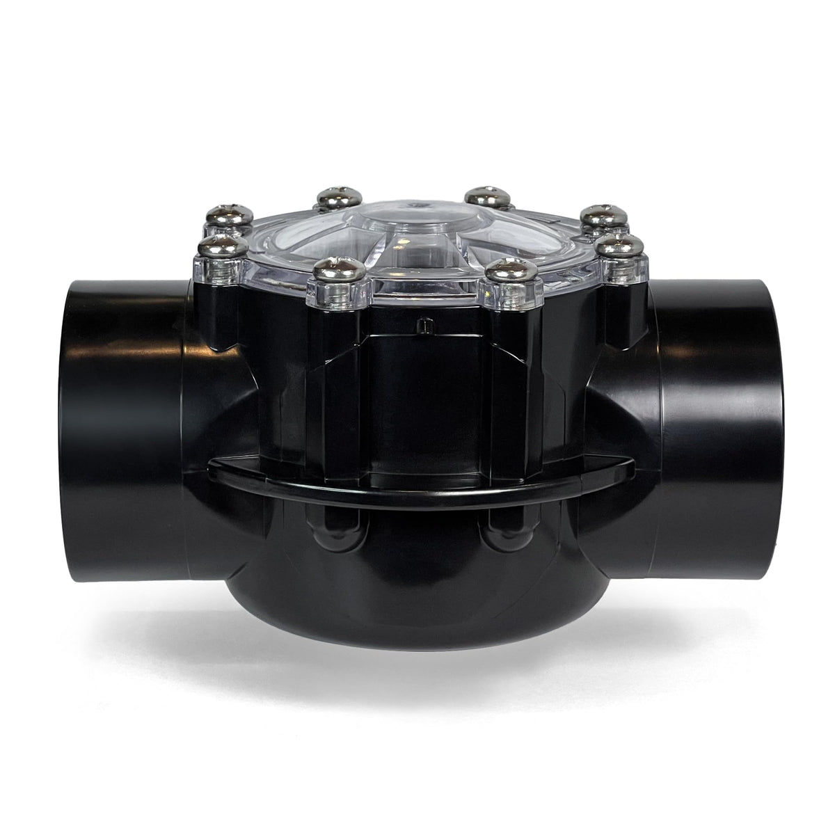 FibroPool CPVC check valve assembly with slip connections for easy installation