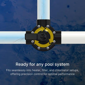 FibroPool CPVC valve body designed for high temperature and impact resistance.