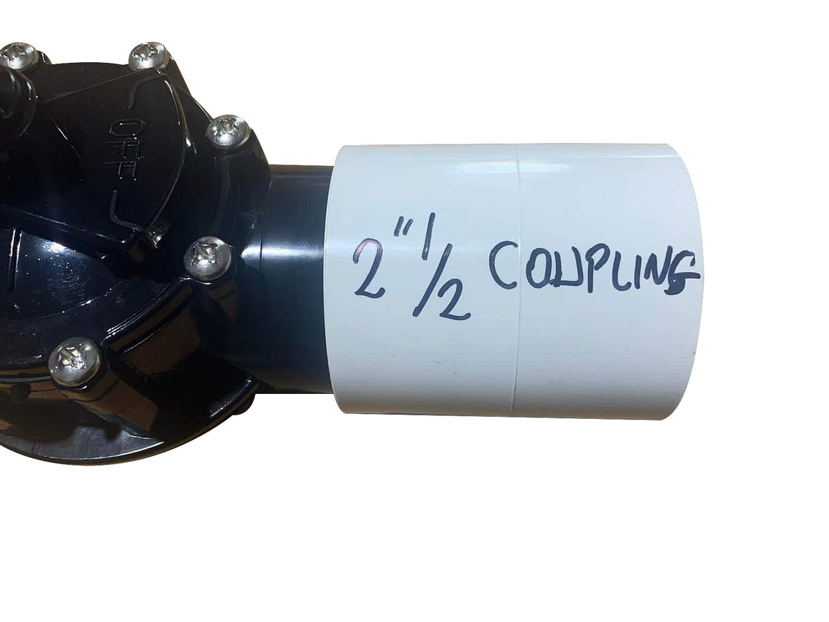 FibroPool valve ideal for heater and chemical dispenser setups.