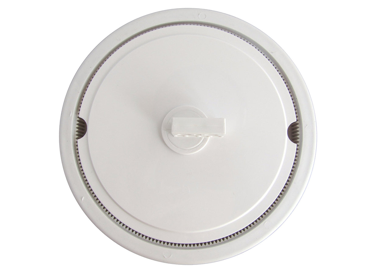 FibroPool Polaris wheel with sand guard for left or right drive compatibility.