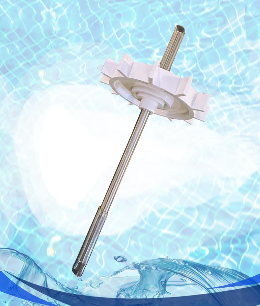 Swing axle components support smooth wheel rotation during cleaning.