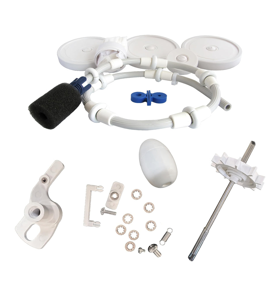 FibroPool Polaris 280 rebuild kit wheels improve debris pickup and maneuverability.