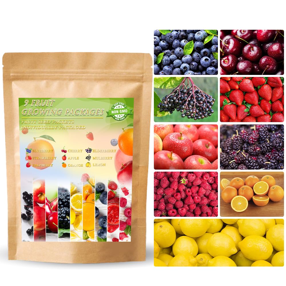 Ficoszo 1200+ mix fruit seeds for diverse home garden options and harvests