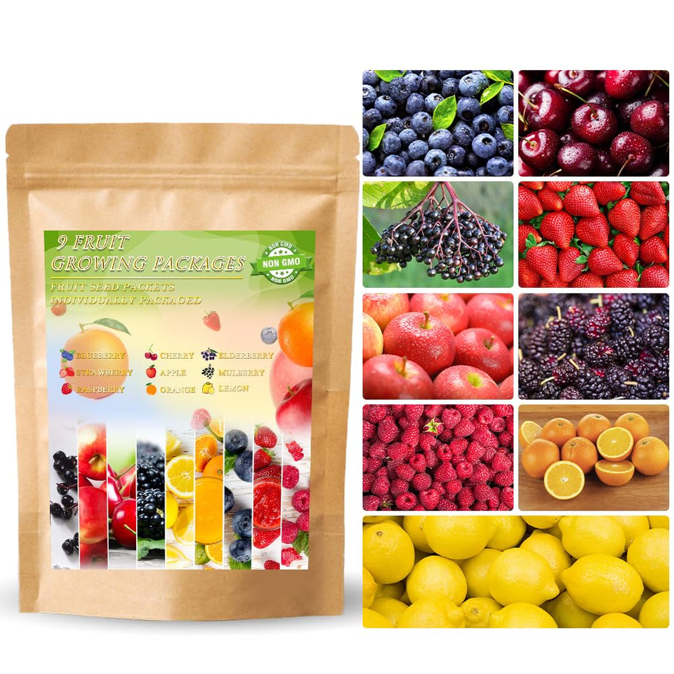 Ficoszo 1200+ mix fruit seeds for diverse home garden options and harvests