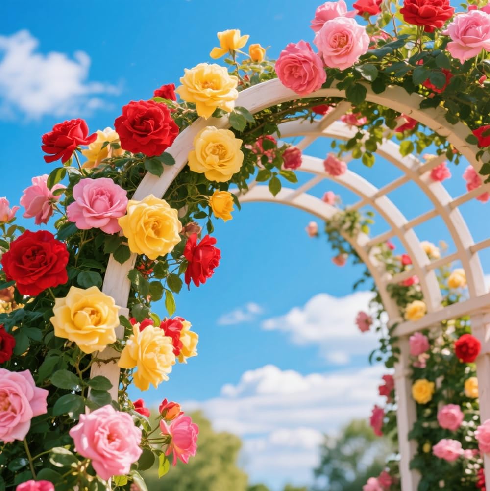 Ficoszo rose seeds suited for all seasons support long-blooming vertical garden displays.