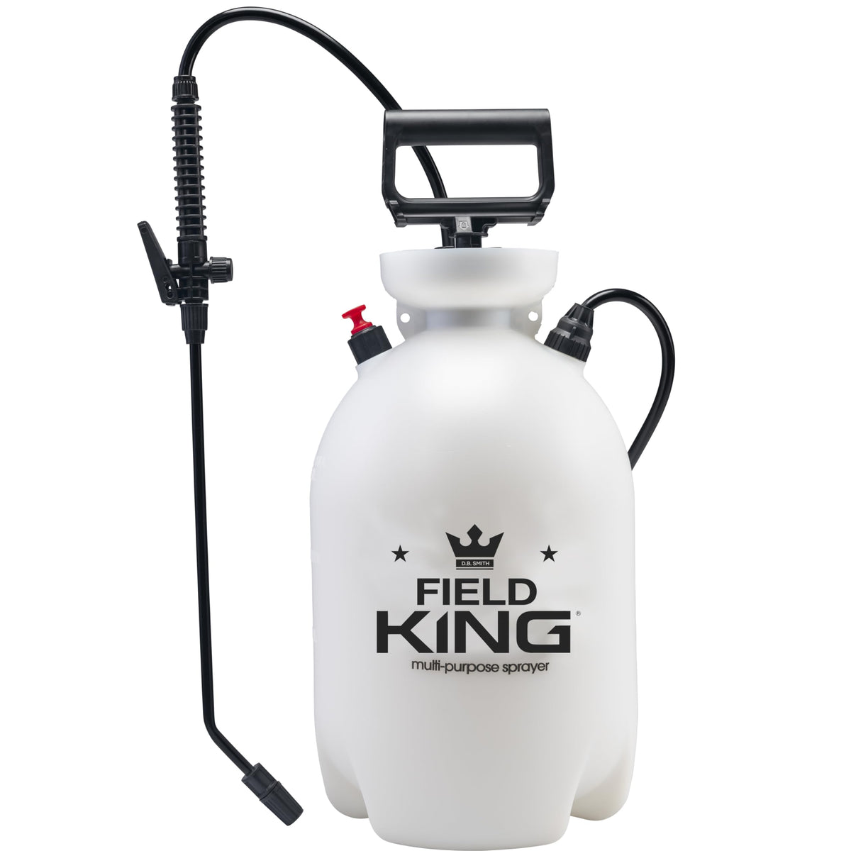 Field King 2-Gallon Sprayer tank enabling extended lawn care coverage and fewer refills.