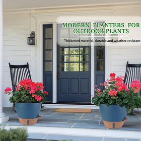 Fielda 10-inch top diameter planter supports mid-sized plants like monstera