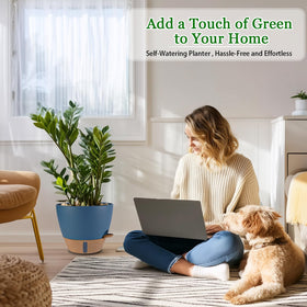 Fielda planter water level window helps monitor moisture at a glance
