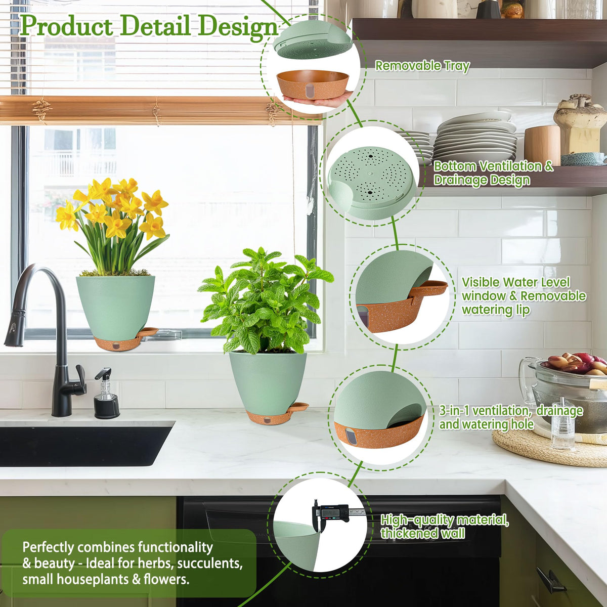 Fielda indoor-outdoor design fits homes, patios, and balconies.